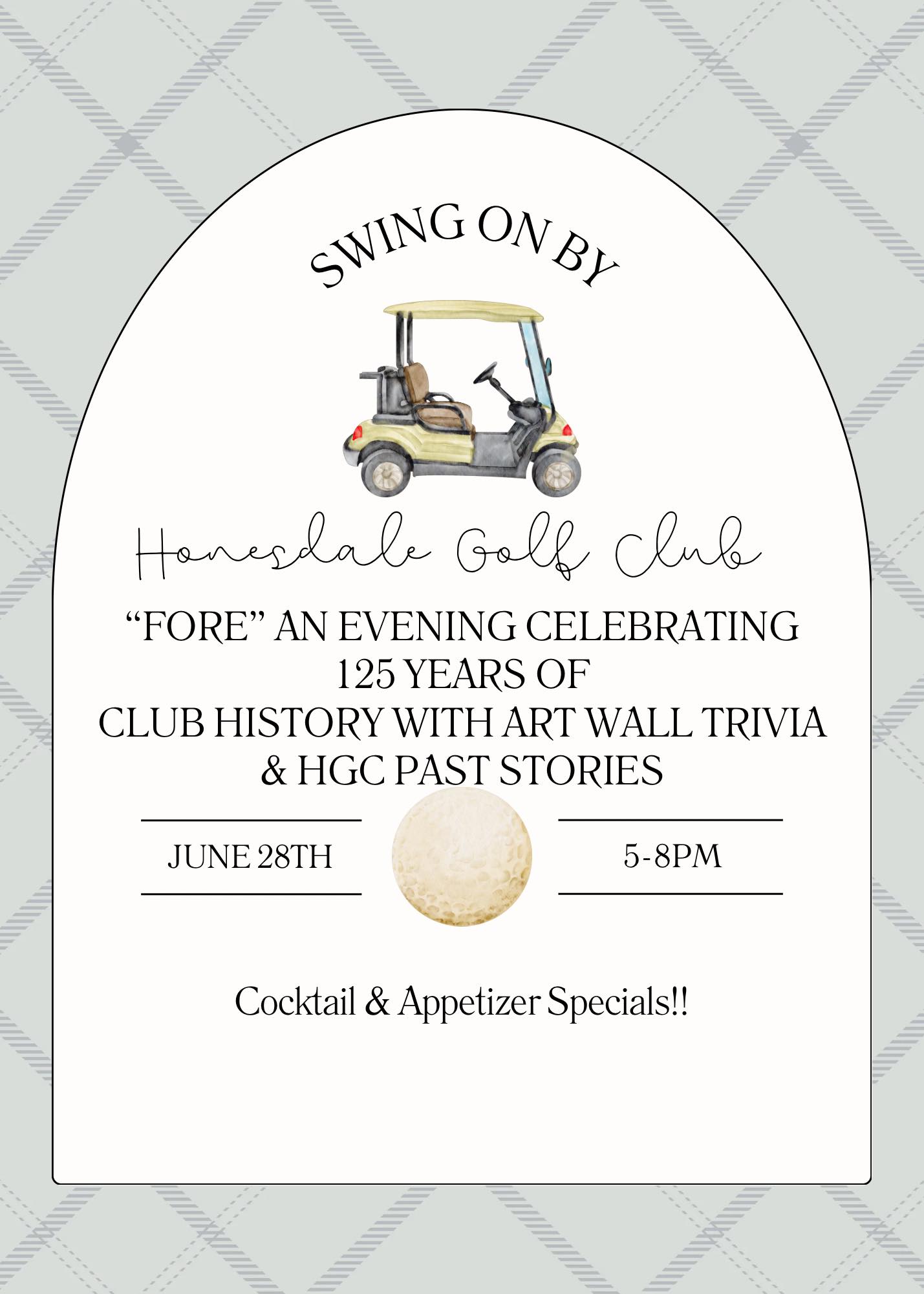 "FORE" AN EVENING CELEBRATING 125 YEARS